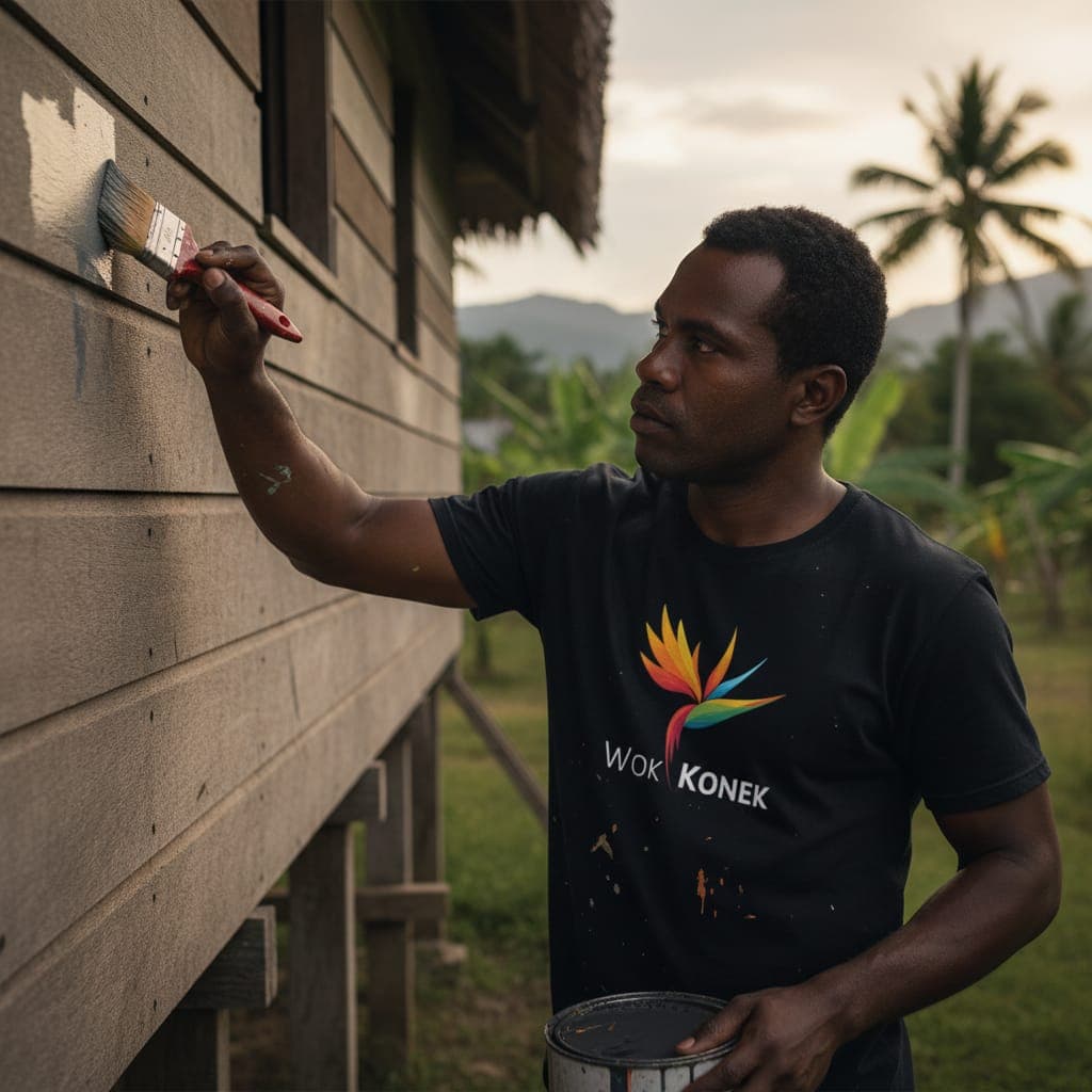 Wok Konek tasker at work